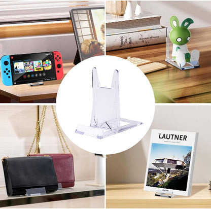 8 Pcs Book Display Stand, Acrylic Book Stand for Comics, Magazines, Postcards, Art, DVDs, Albums, and Wallets