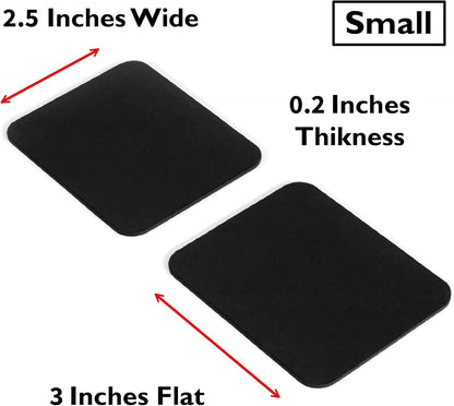 GRIFITI Small Slim Palm Pads Notebook Wrist Rest with Tacky Silicone Reposition Ergonomic Carpal Tunnel Resting Support for Computer MacBook & Laptop Keyboard Typing Pad (2 Small 3 x 2.75 inches)