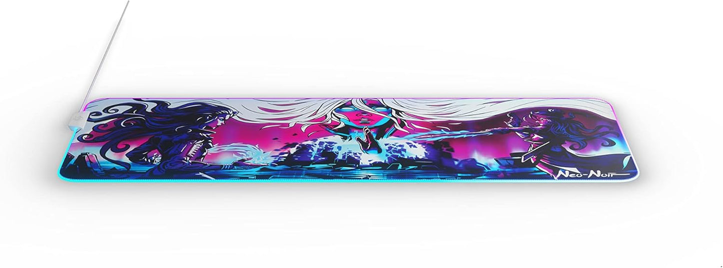 SteelSeries QcK Gaming Mouse Pad - XXL Cloth - Peak Tracking and Stability - Esports Mousepad - Never-Slip - Full Desk Coverage