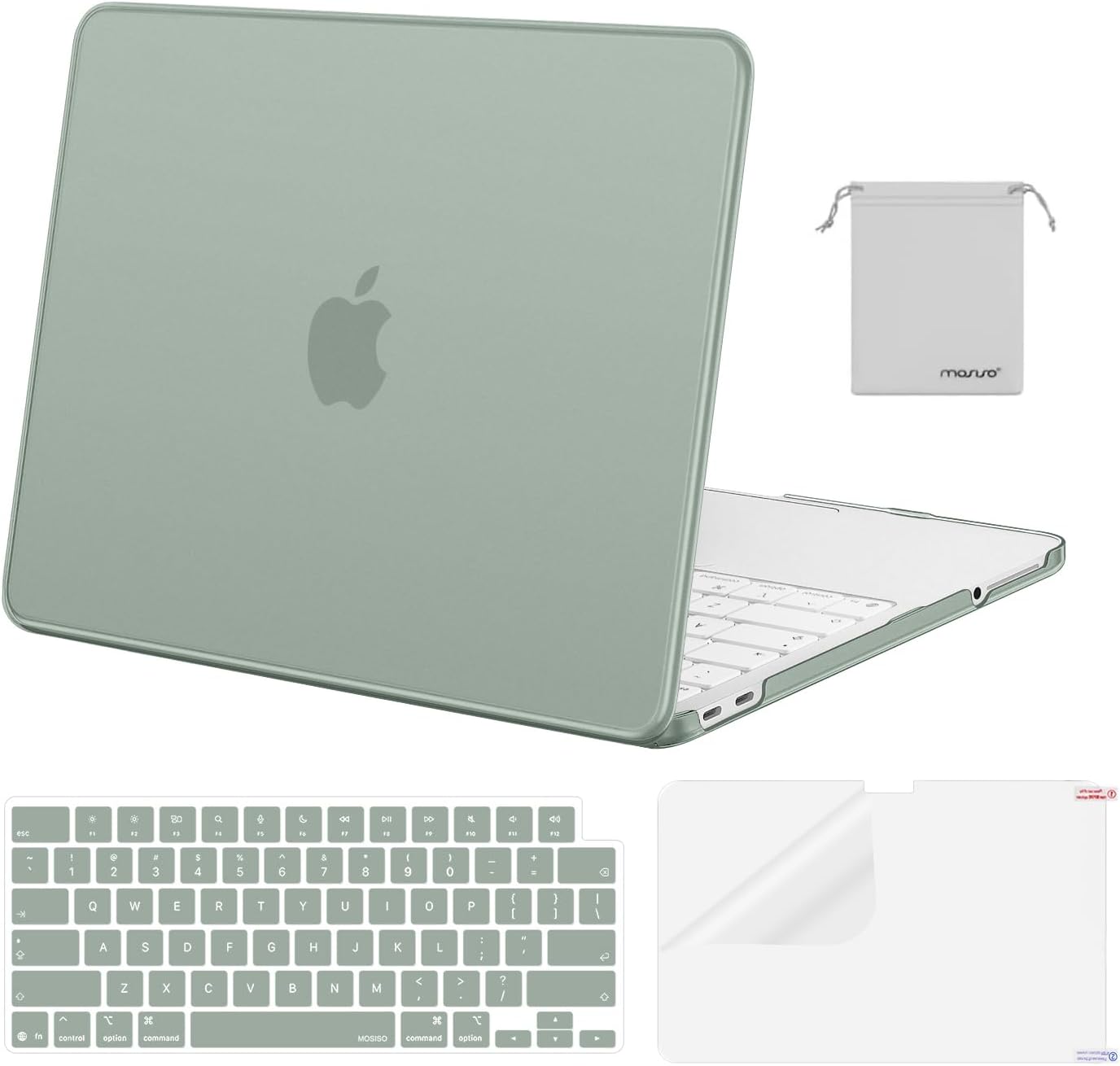 MOSISO Compatible with MacBook Neo Case 13 inch 2026 Release Model A3404 with A18 Pro Chip, 4 in 1 Kit Precision Fit Crack & Scratch Resistant Protective Hard Shell Case Cover, Crystal Clear