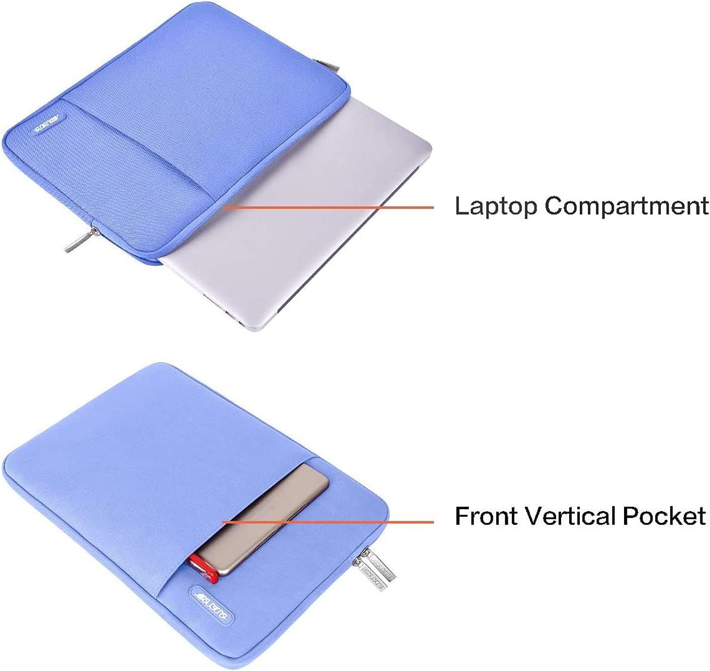 MOSISO Laptop Case 13.3 inch, 13-13.3 inch Laptop Sleeve Compatible with MacBook Air/Pro 13/Pro 14 M5 M4 M3 M2 M1, HP Dell ASUS Lenovo,Polyester Vertical Computer Sleeve Bag with Pocket, Antique Green - Colors A