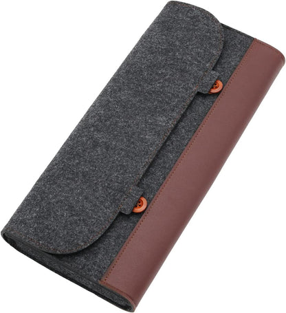 KPREPUBLIC PU Felt Keyboard Carrying case Bag for planck 40% 60% 80% 100% gh60 xd64 tada68 87 tkl 104 Ansi bm60 bm65 bm68 Poker (PU Felt Bag for 40% x1)