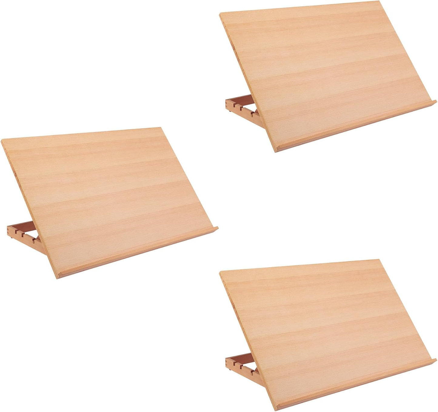 SoHo Urban Artist Extra Large 19.75" x 29.5" Adjustable Portable Drawing Board Stand Easel, 5 Positions, Natural Beechwood Finish