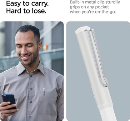 Spigen DA201 Apple Pencil Protective Case for Apple Pencil Pro and Apple Pencil 2nd Generation, Cover Sleeve with Clip and Grip, Compatible with Magnetic Charging and Double Tap - Black