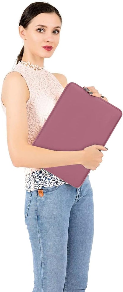 MOSISO Laptop Case 13.3 inch, 13-13.3 inch Laptop Sleeve Bag Compatible with MacBook Air/Pro 13/Pro 14 M5 M4 M3 M2 M1, HP Dell ASUS Lenovo, Neoprene Computer Sleeve Bag with Small Case, Baby Pink - Colors B