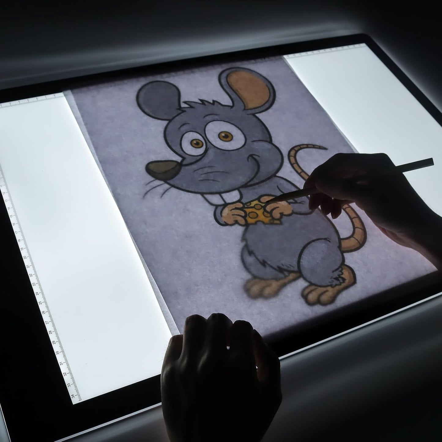 YINGWOND A1 Large LED Light Board for Diamond Painting, Tracing Copy Pad with Scale Eye Protection, Dimmable Brightness A1 Light Box for 5D Diamond Painting, Sketching, Animation