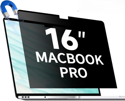 Magnetic Laptop Privacy Screen 14 Inch 16:10, Removable Matte Anti Glare Blue Light Filter - Computer Privacy Shield Not for 14" 16:9 Laptop