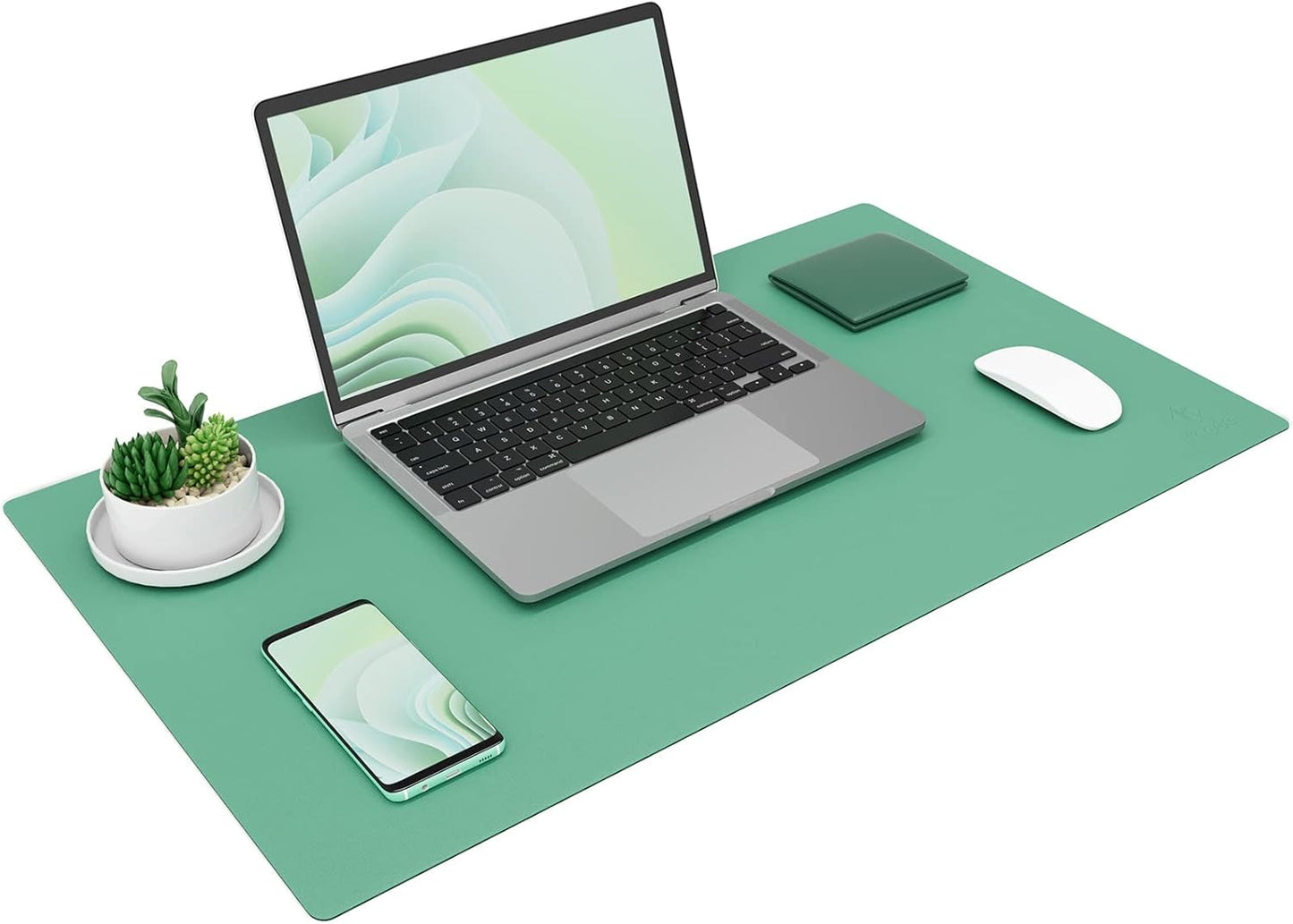 K KNODEL Non-Slip Desk Mat, Desk Pad, Desk Blotter, Desktop Mat for Desk, Large Desk Protector, Office Computer and Laptop Mat for Desk (31.5"x15.7", Brown)