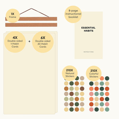 Essential Habits - A Visually Stunning 2-in-1 Habit Tracker that Helps You Build Good Habits and Break Bad Ones using a Proven and Easy-to-use Tracking System