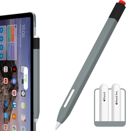 AZF Pencil Case Compatible with Apple Pencil 2nd Generation Case, Two Color Pen Cap Match, Silicone Comfort, Compatible with Magnetic Charging and Double Click. (Lavender Purple)