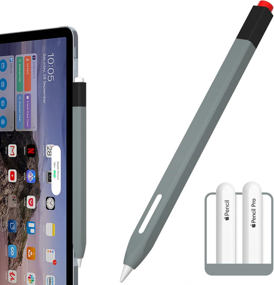 AZF Pencil Case Compatible with Apple Pencil 2nd Generation Case, Two Color Pen Cap Match, Silicone Comfort, Compatible with Magnetic Charging and Double Click. (Lavender Purple)