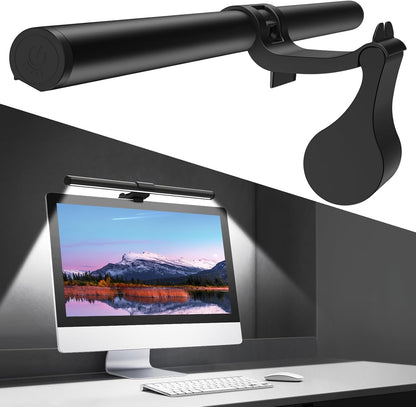 OOWOLF Monitor Light Bar with Remote, Ra95 Computer Monitor Lamp for Eye Caring, USB Reading Lamp Task Lamp, Dimmable Light Bar with Backlight, No Glare Space Saving Home Office 16.14" 1-Pack