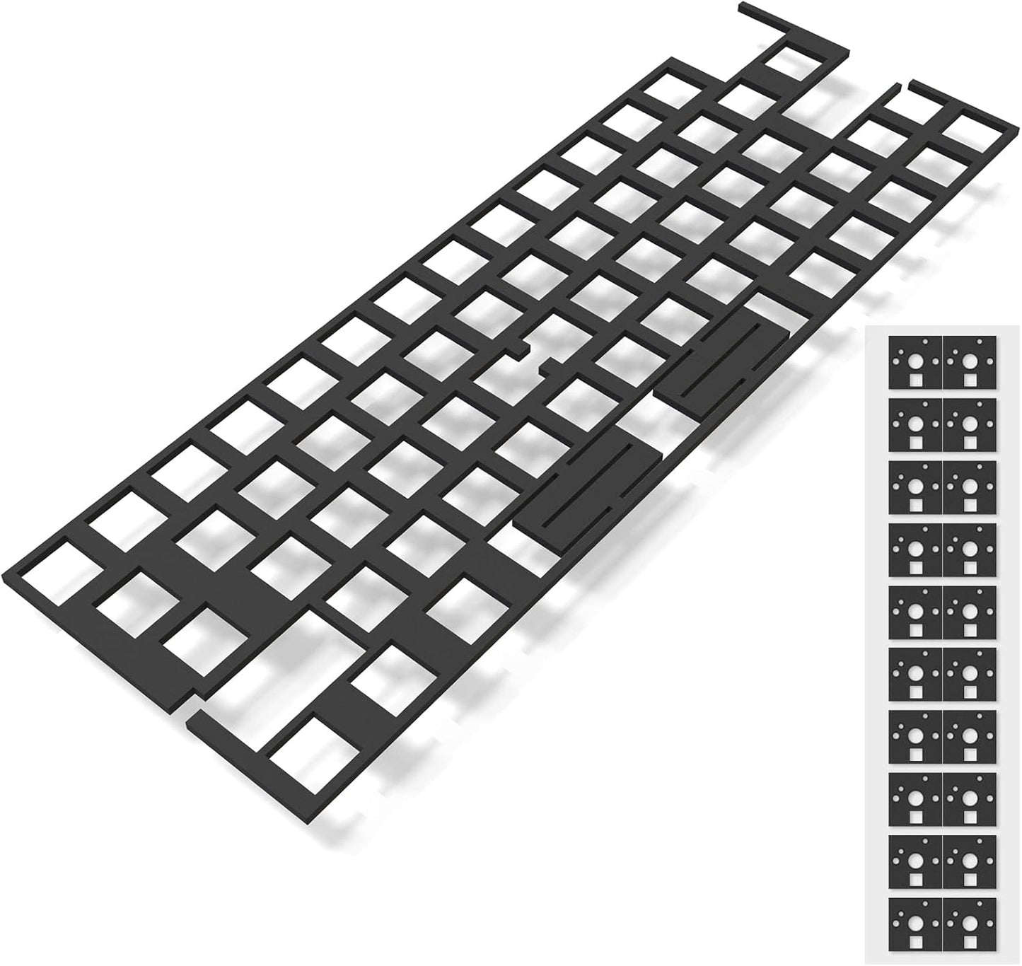 Poron Keyboard PCB Foam 84 Layout, Poron Switch Pads 120Pcs and Keyboard Sound Dampeners