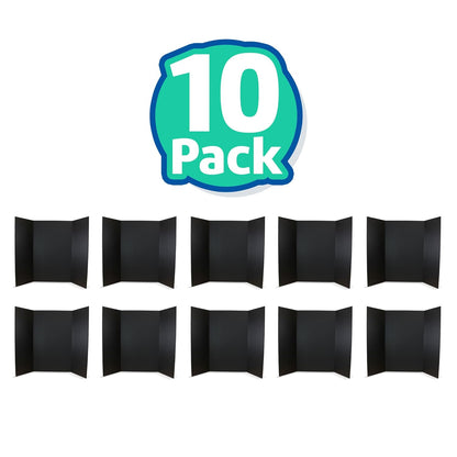 Flipside Products 36” x 48” Project Boards for Presentations, Science Fair, School Projects, Event Displays and Trifold Picture Board, Proudly Made in USA - Black - 4 Pack