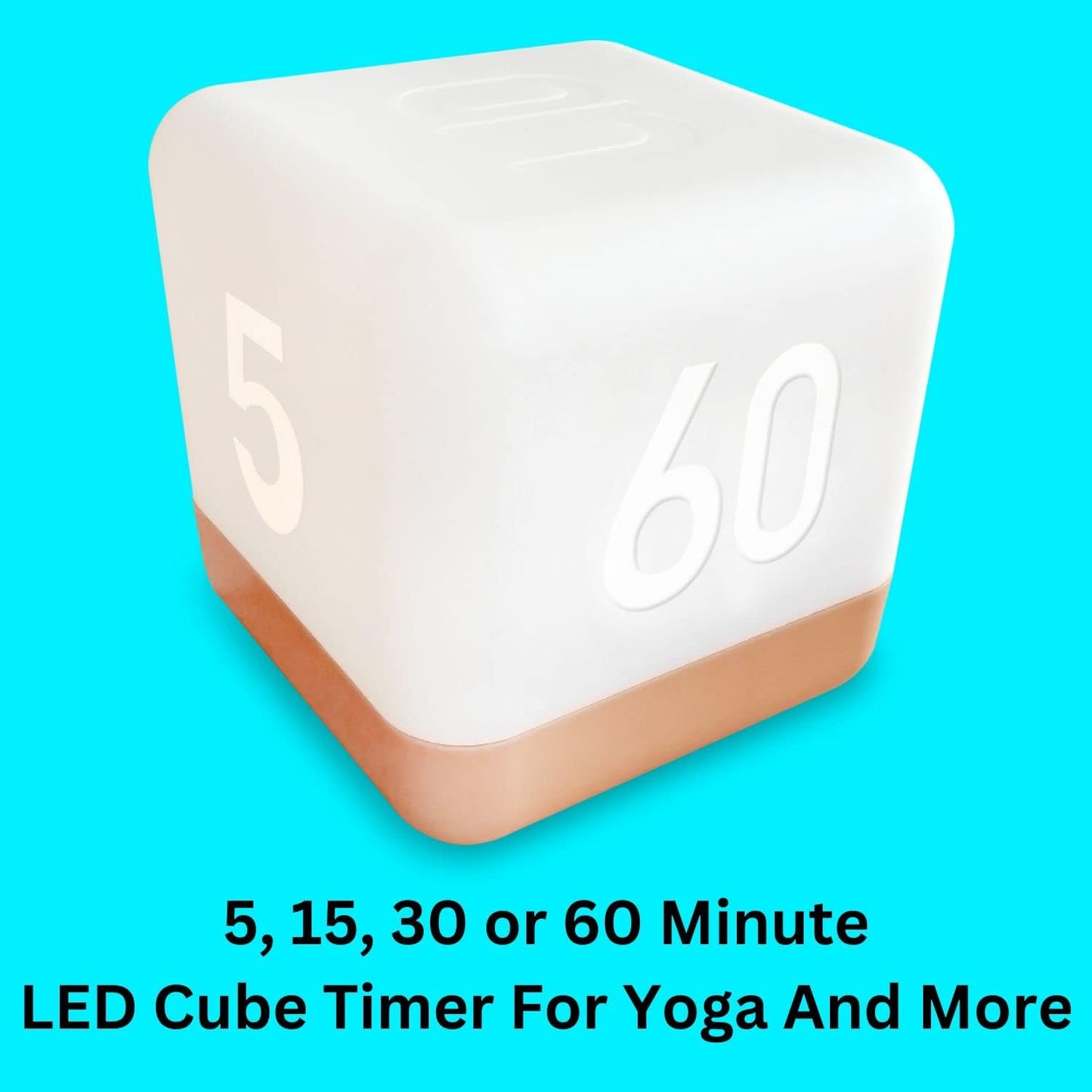 Automatic Household LED Cube Timer. Time Management Timer Cube Timer 5-15-30-60 Minute Preset Timer. Countdown Flip Timer Use as Exercise Yoga Study Kitchen Timer, Home Decor Centerpiece Accent Light