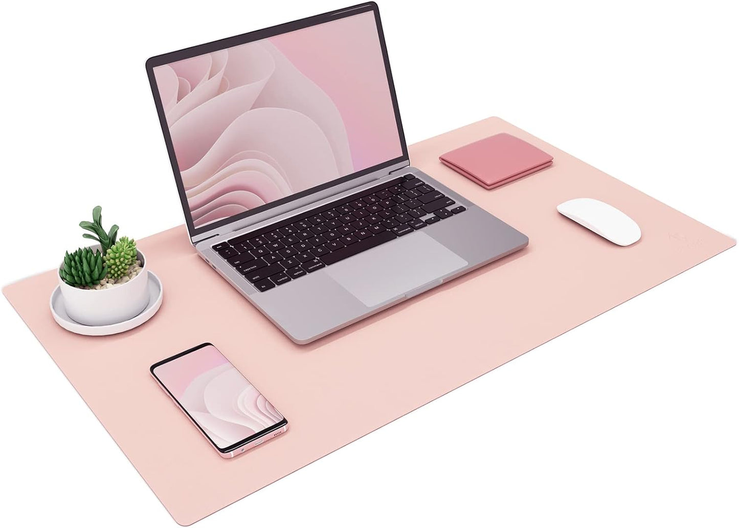 K KNODEL Non-Slip Desk Mat, Desk Pad, Desk Blotter, Desktop Mat for Desk, Large Desk Protector, Office Computer and Laptop Mat for Desk (31.5"x15.7", Brown)