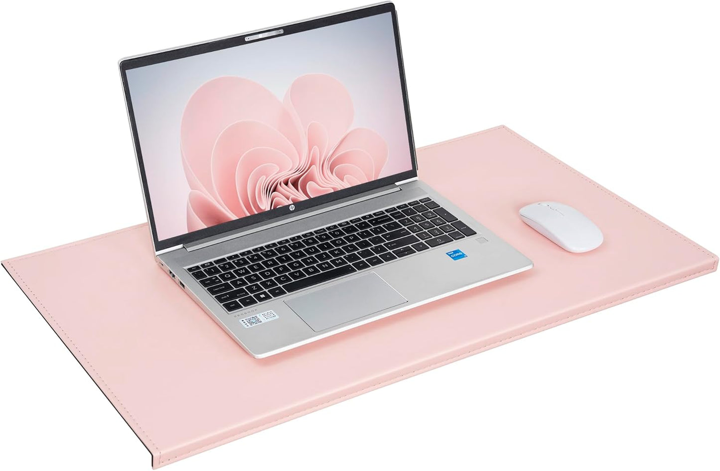 AKOZLIN 35.4"x 18.9" Soft PU Leather Surface Office Desk Mouse Mat Anti-Push Pad with Full Grip Fixation Lip Table Blotter Edge-Locked Protector