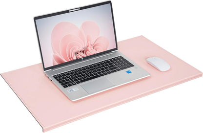 AKOZLIN 35.4"x 18.9" Soft PU Leather Surface Office Desk Mouse Mat Anti-Push Pad with Full Grip Fixation Lip Table Blotter Edge-Locked Protector