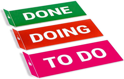 PATboard Scrum Board and Kanban Board COLUMNcards Magnetic - Set of 3 Column Cards (to DO, Doing, Done)