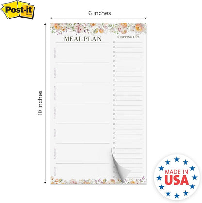 Modern Habit Tracker Sticky Note Pad / 50 Sheets / 8" x 11.5" Positive Habit List Sticky Notes/Weekly Accountability Checklist/Made in The USA