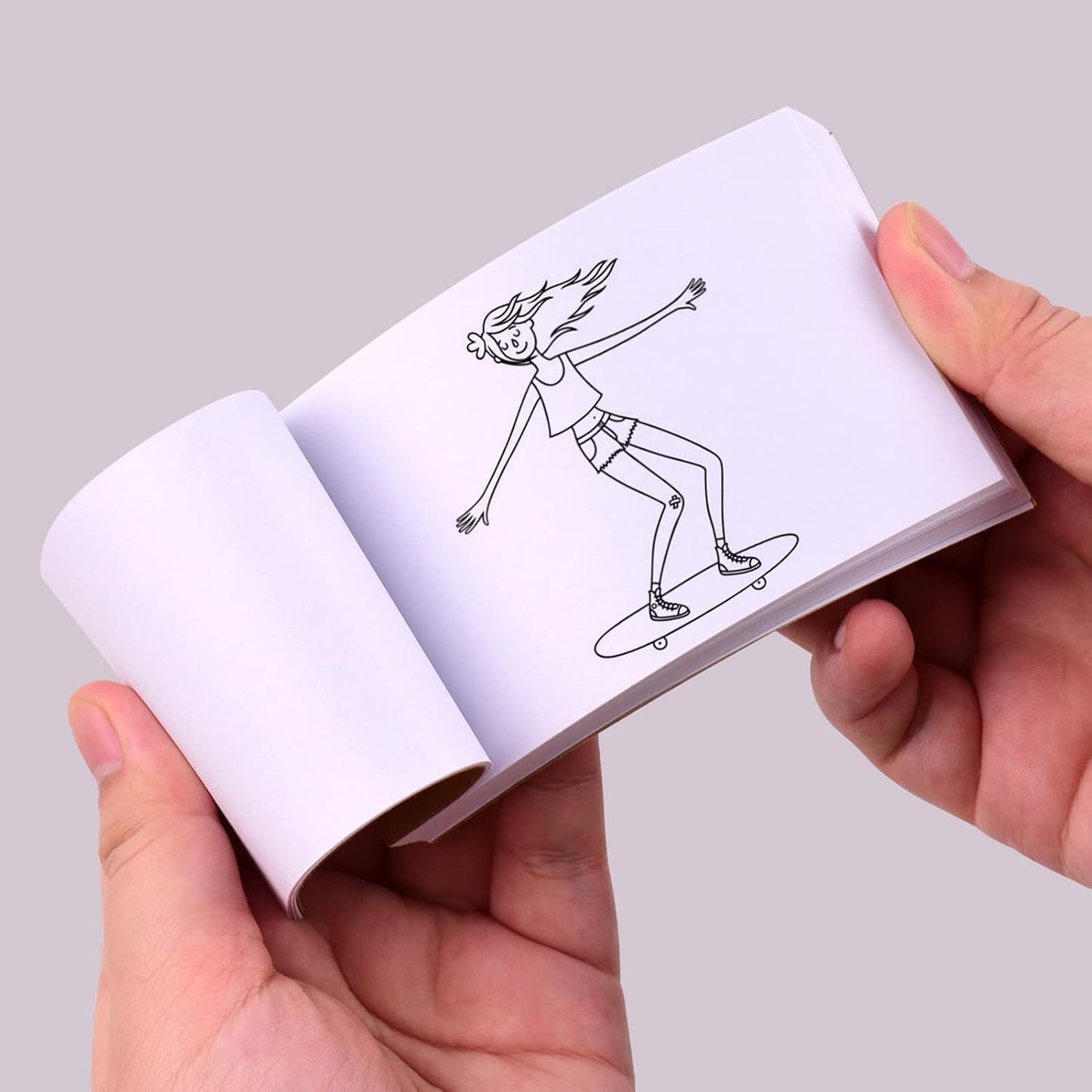 Flip Book Kit with Mini Light Pad LED Lightbox Tablet Design with Hole 300 Sheets Flipbook Paper Bg Screws for Ding Tracing Animation Sketching Cartoon Creation