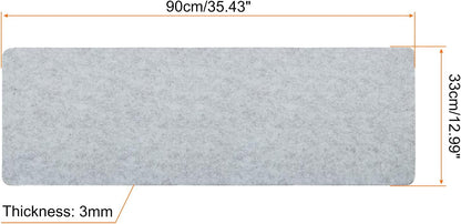 PATIKIL 24"x12" Desk Mat Protector, Felt Dual Side Mouse Pad Writing Mat for Office Home, Gray