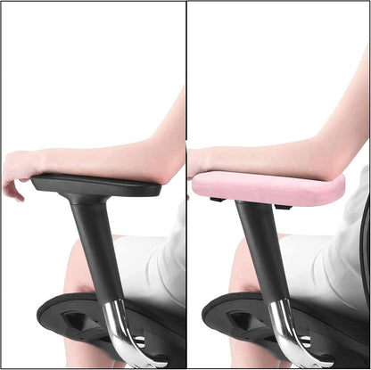 MOSISO Chair Armrest Pads (2 Pack), Memory Foam Home/Office Chair Arm Rest Covers Comfy Computer Gaming Elbow Cushion Removable Washable Elbow Support Forearm Pressure Relief, Black