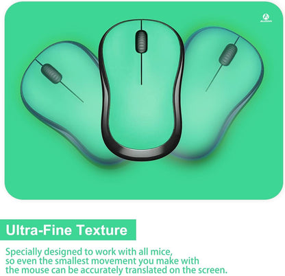 Audimi Small Mouse Pad 6 x 8 Inch, Mini Mouse Pad Thick for Laptop Wireless Mouse Home Office Travel, Portable & Washable (Black)