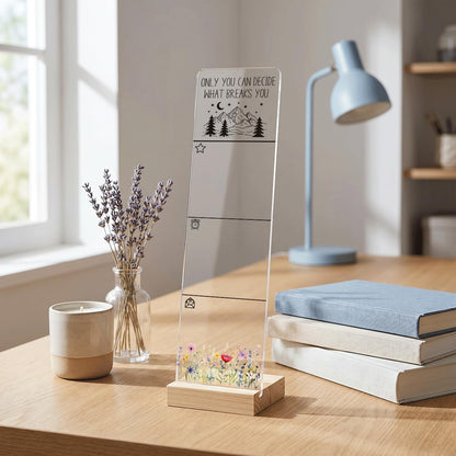 Sticky Note Holder Acrylic Monitor Memo Board Desk Organizers and Accessories Desk Decor Post It Note Holder with 200Pcs Sticky Notes Funny Sarcastic Office Positive Desk Sign