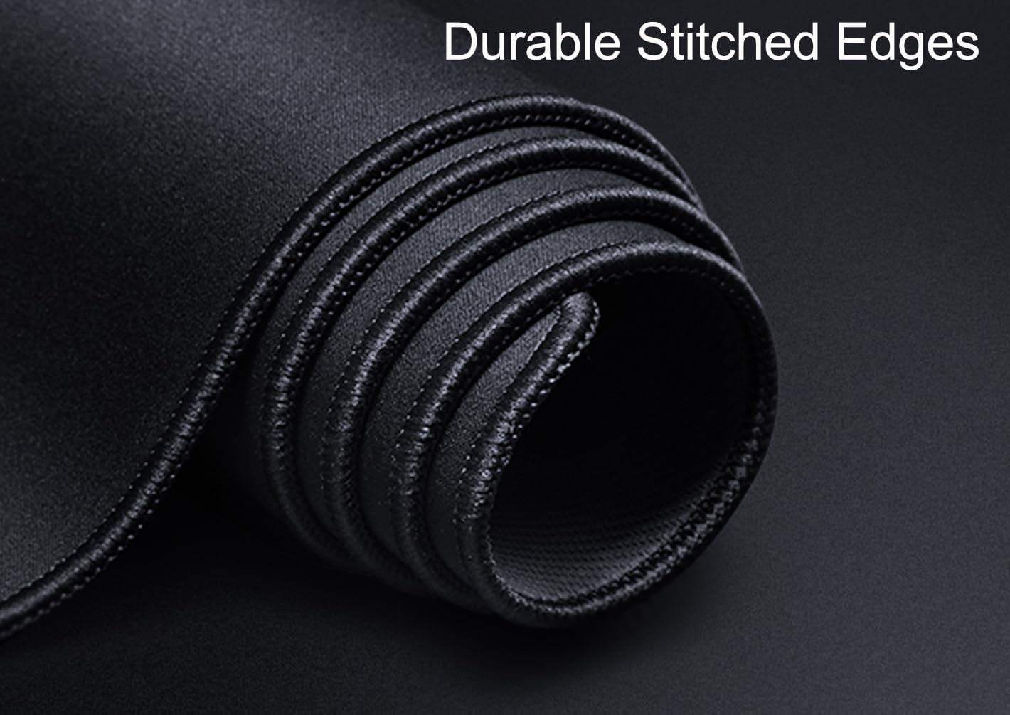 Large Gaming Mouse Pad, XXL Extended Computer Keyboard Mouse Mat with Stitched Edges, 31.5" x 15.7" Non-Slip Waterproof Rubber Base Office Big Long Mousepad for Work, Game, Office, Home, Black