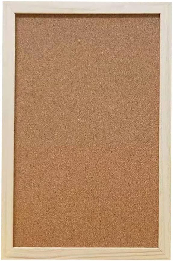 Cork Board 7.9" x 11.8" Wooden Framed Bulletion Board Decorative Hanging Message Board for Home School Office