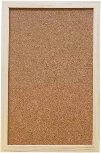 Cork Board 7.9" x 11.8" Wooden Framed Bulletion Board Decorative Hanging Message Board for Home School Office