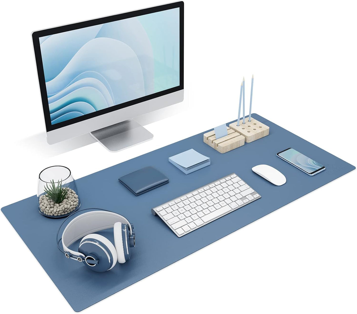 K KNODEL Non-Slip Desk Mat, Desk Pad, Desk Blotter, Desktop Mat for Desk, Large Desk Protector, Office Computer and Laptop Mat for Desk (31.5"x15.7", Brown)