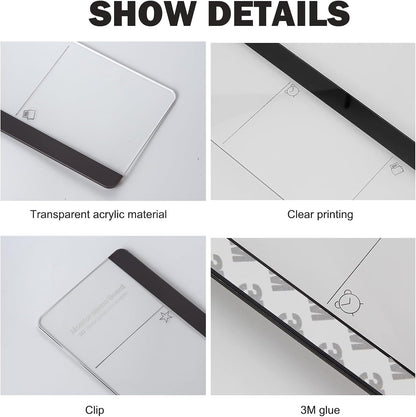 Office Desk Accessories 2pcs Multifunction Computer Monitor Memo Board - Office Supplies for Women Men Computer Sticky Note Holder Home Decor (Smooth Monitor Memo Board)