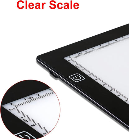 A1 Large Tracing Light Box, Magnetic Light Pad, Portable & Ultra-Thin LED Light Table Tracer Board, Artcraft Light Pad for Tatto Drawing, Sketching, Animation, 5D DIY Diamond Painting