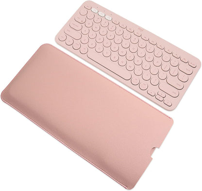 PU Leather Keyboard Sleeve Case for Logitech MX Keys Advanced/Mechanical Illuminated Performance Keyboard, Logitech MX Keys S Travel Bag-Black
