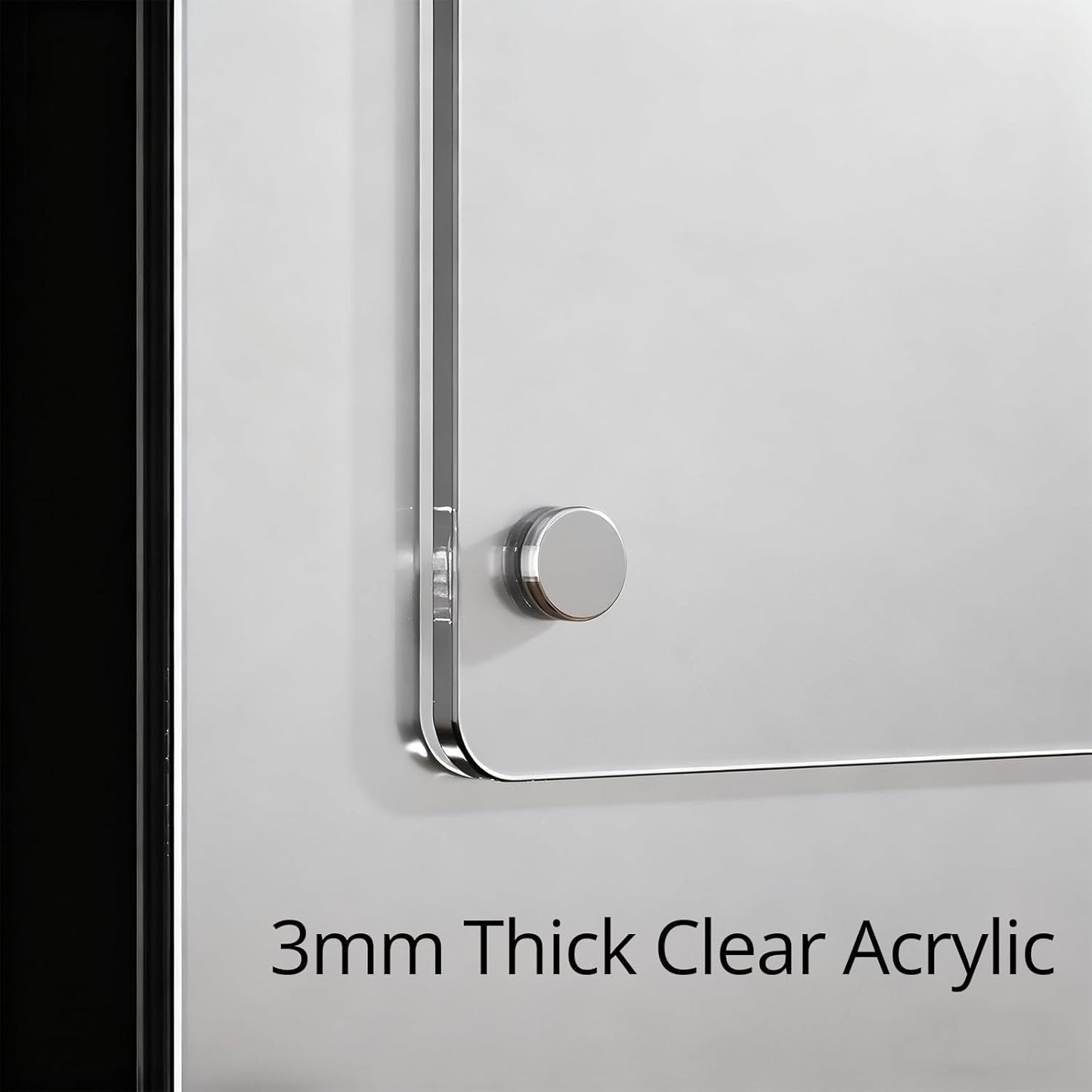 Magnetic Dry Erase to Do List Board for Fridge, 12 X 8 inch Acrylic Shopping List Whiteboard with 3 Markers