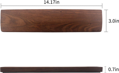 87 Keys Keyboard Wrist Rest - Ergonomic Walnut Wood Palm Rest for Mechanical Keyboard, Non-Slip, Comfortable Typing and Gaming (87 Keys) ﻿