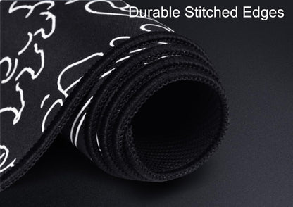 Large Gaming Mouse Pad, XXL Extended Computer Keyboard Mouse Mat with Stitched Edges, 31.5" x 15.7" Non-Slip Waterproof Rubber Base Office Big Long Mousepad for Work, Game, Office, Home, Black