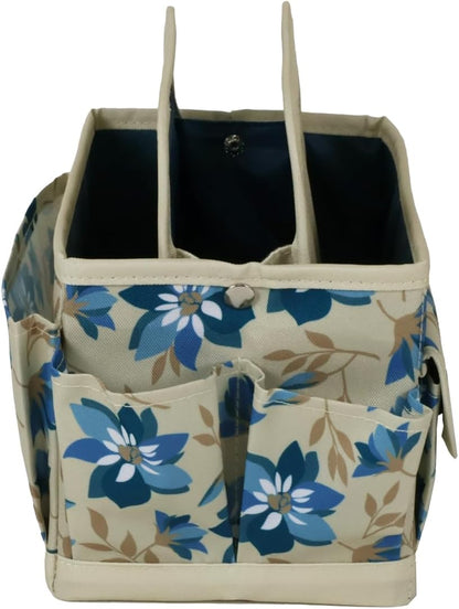 Everything Mary Craft Caddy, Tan Dot - Art Storage for Supplies & Crafts - Supply Organizers Tote for School Classroom, Office, and Home - Organization for Makeup & Nurses