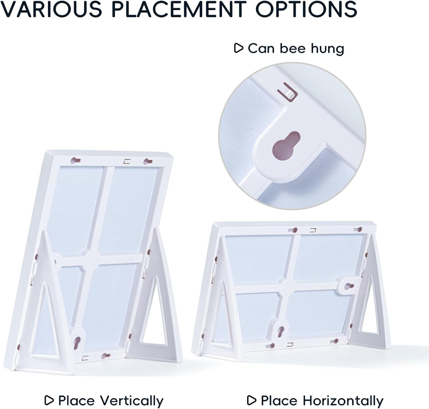 Magnetic Dry Erase Board White Board, 8.3'' x 5.8'', Small Stand-Up or Hangable Desktop Dry Erase White Board, Mini Dry Erase Whiteboard Easel for Desk with One Marker and Two Magnets