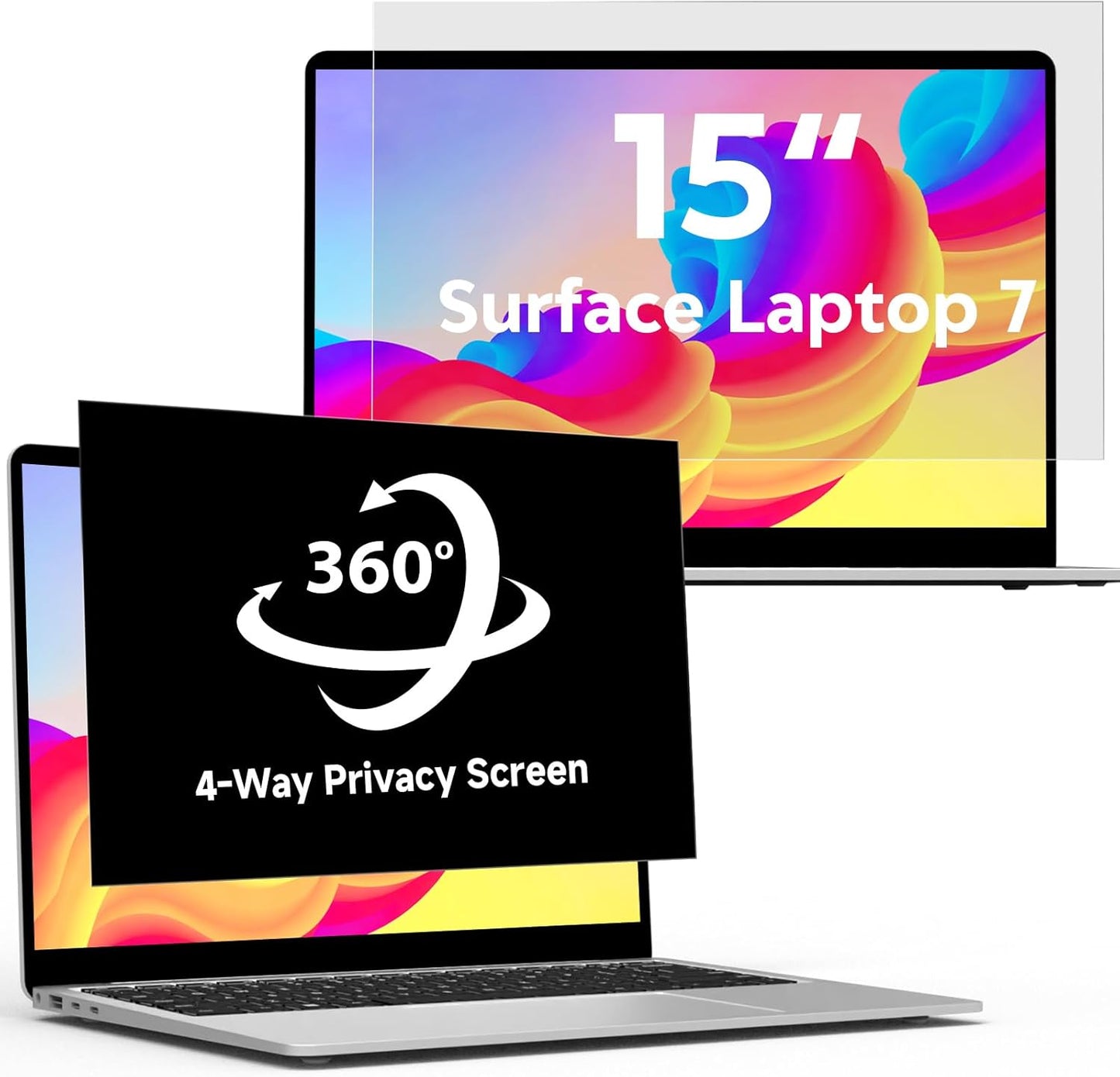 Laptop Privacy Screen 14 Inch 16:9 Aspect Ratio, Laptop Screen Privacy Shield Compatible With Lenovo Hp Dell Acer Asus Thinkpad Envy Xps, Removable Anti Glare Blue Light Computer Filter Protector