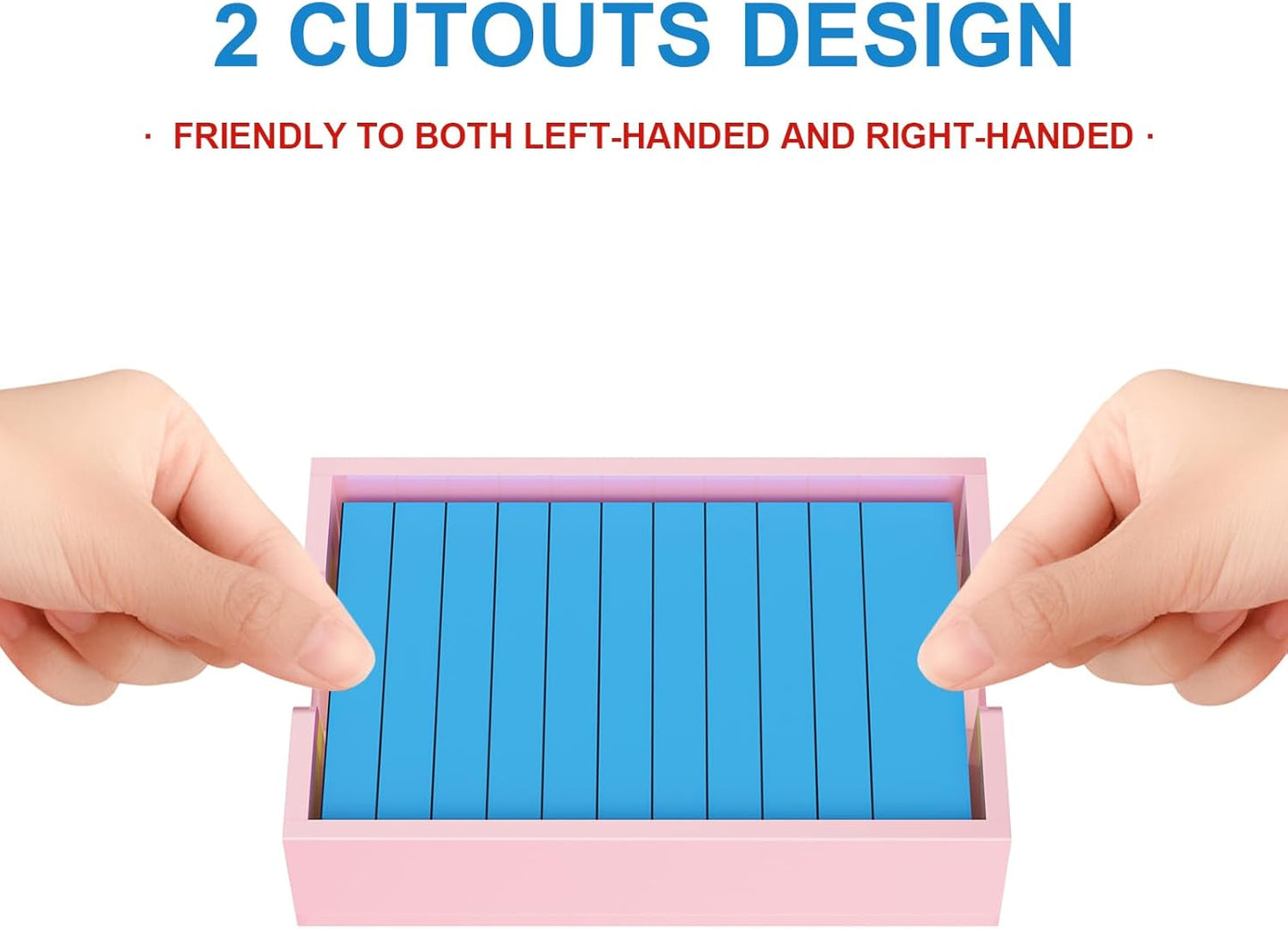 WINFFOR Acrylic Notepad Holder Dispenser - 4x6 in Sticky Note Memo Holder Self-Stick Note Pad Organizer (W/O Pads) Office Desk Accessories School Supplies, Crystal Clear