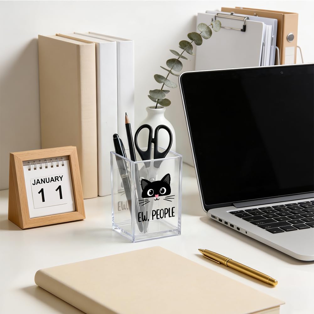 The Makeup Artist Acrylic Cosmetic Pencil Pen Holder, Funny Vanity Accessories for Girls, Makeup Brushes Holder for Beauty Specialist Esthetician, Make Up Artist MUA Appreciation Gifts