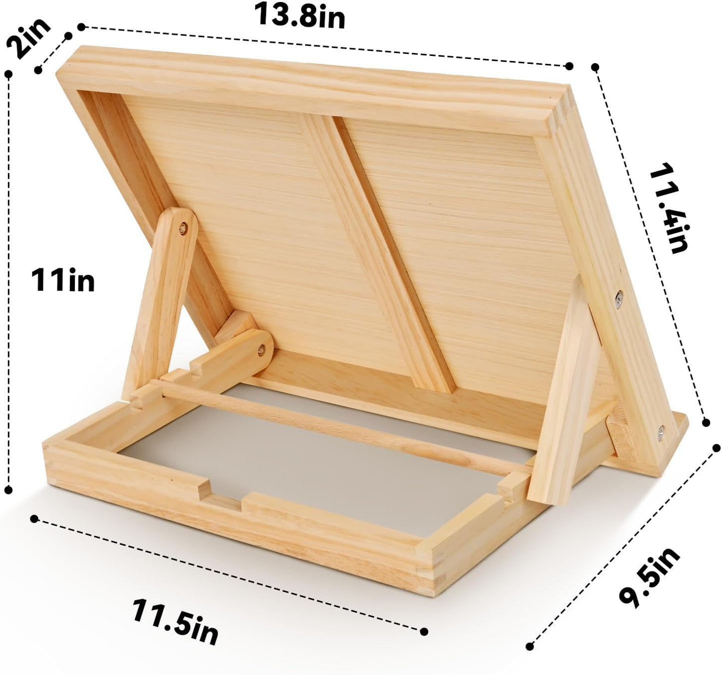 Tabletop Easel - Easel for Painting, Adjustable Angle Art Easels for Painting, Art Supplies for Adults Student Artist, 13 4/5 Inches by 11 2/5 Inches