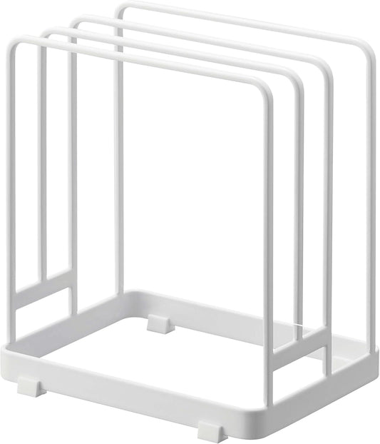 Yamazaki Home Tower Cutting Board Holder Storage Stand For Round And Rectangular Chopping Boards - Steel