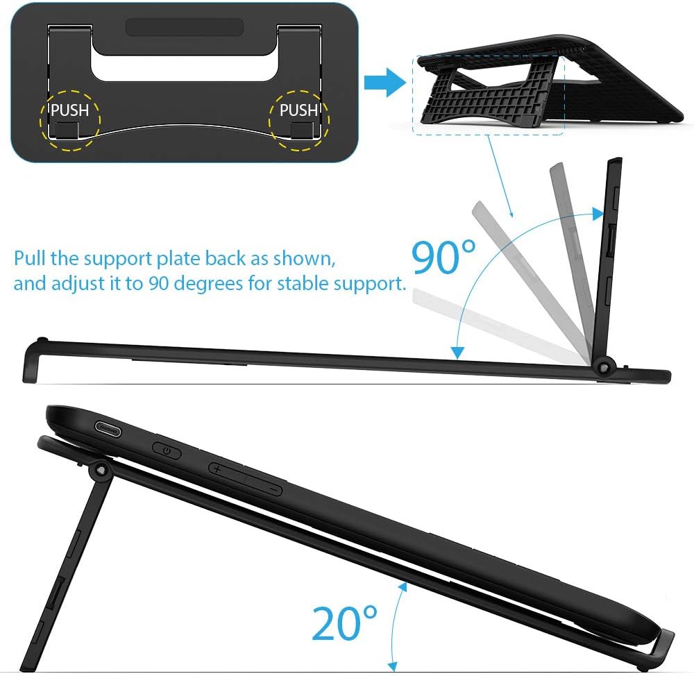 XPPen AC42 Graphics Tablet Stand - Laptop & Mobile Device Holder for XPPen Artist10 2nd, Artist12, Artist13.3 Pro, Artist13.3 Pro V2 - Suitable for 9"-14" Devices