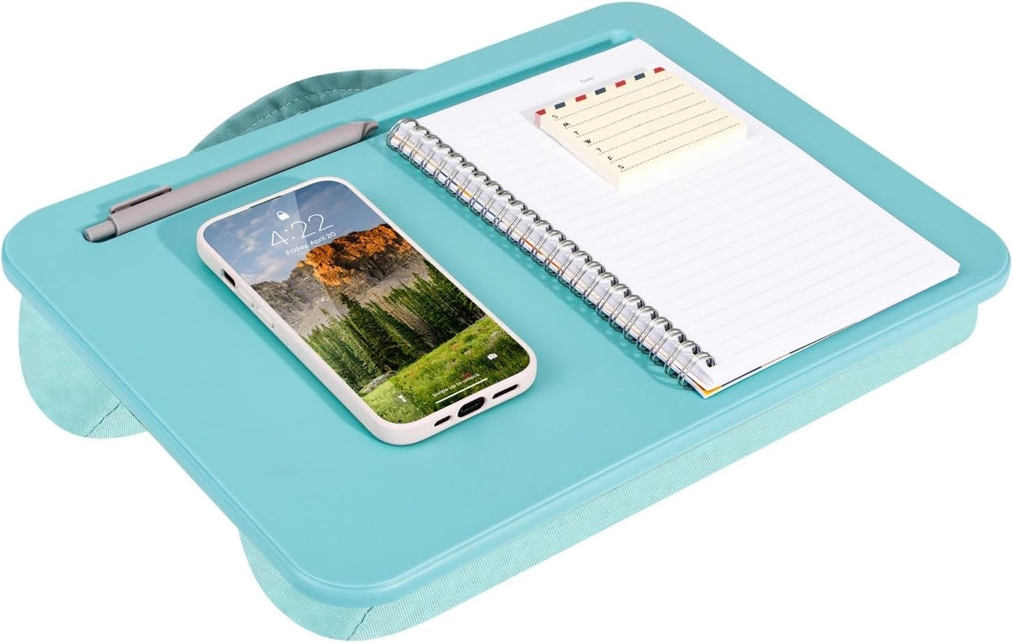 LAPGEAR Compact Lap Desk – Fits Up to 14″ Laptops – Charcoal – Style No. 43105
