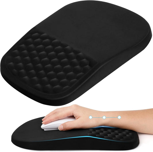 Mouse Pad with Wrist Rest, Ergonomic Mouse Wrist Rest for Pain Relief, Mousepad with Massage Bumps Design, Soft Memory Foam, Non-Slip Base, Wrist Pad for Mouse for Office School Home Gaming
