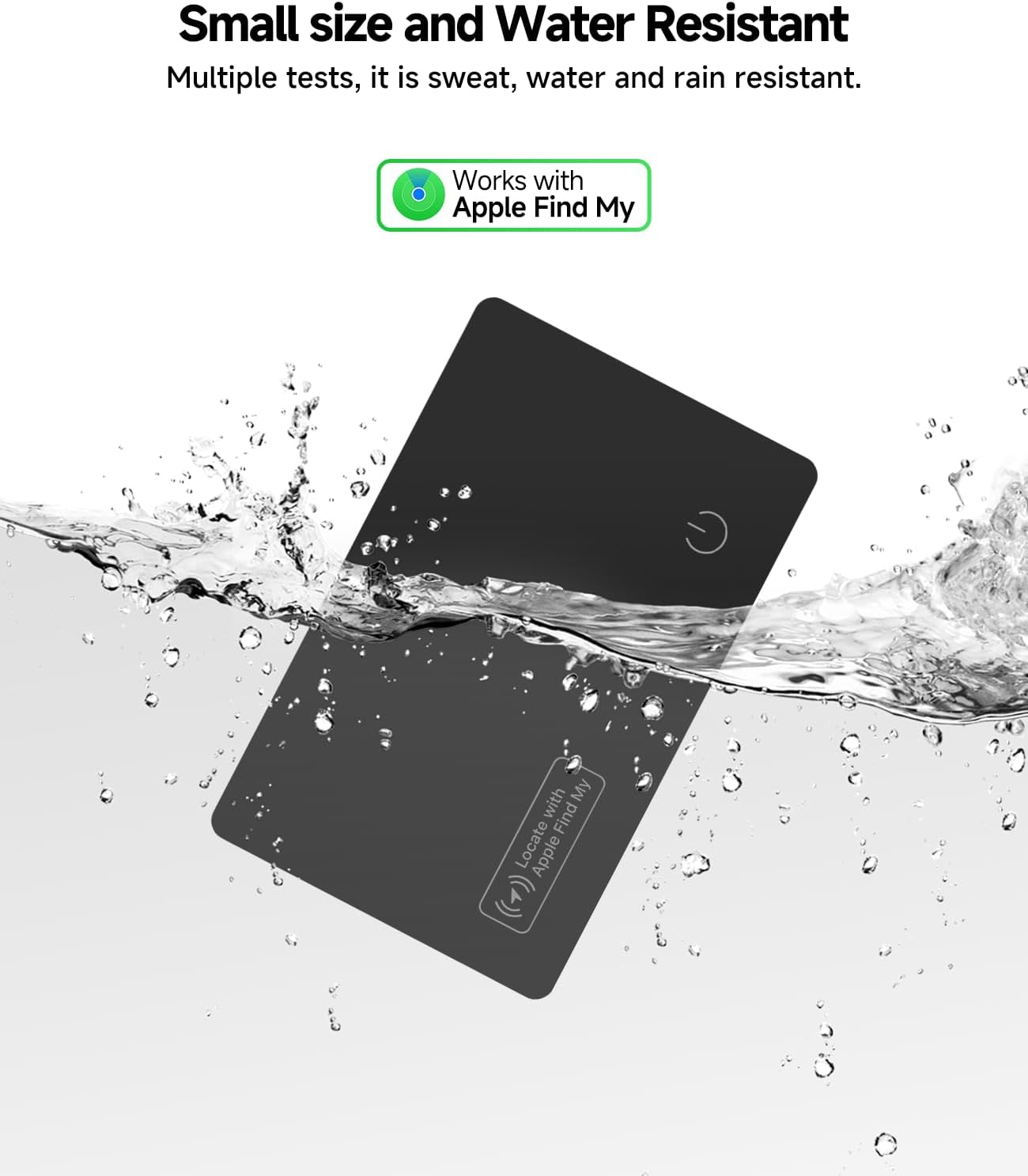 4-Pack 2026 MFi Certified Air Card Tag Tracker Wallet Tracker Card| Ultra Slim 0.07in, IP68 Waterproof | Works with Apple Find My (iOS) | for Wallets, Keys, Luggage,Bags,eirix Manufacturer